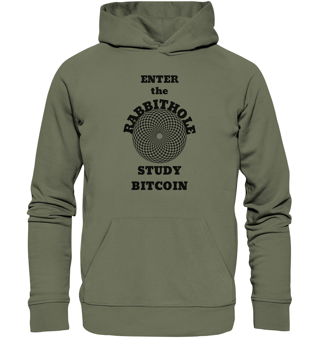 ENTER the RABBITHOLE - STUDY BITCOIN - Premium Unisex Hoodie