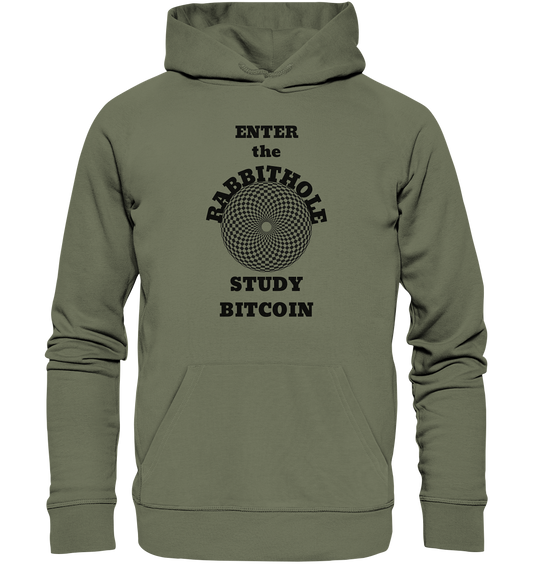 ENTER the RABBITHOLE - STUDY BITCOIN - Premium Unisex Hoodie