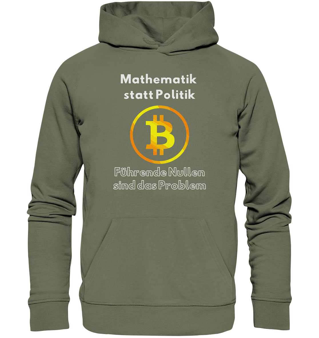 Mathematik statt Politik - führende Nullen sind (überall) das Problem ;-) Variante: unten offene Schrift - Premium Unisex Hoodie