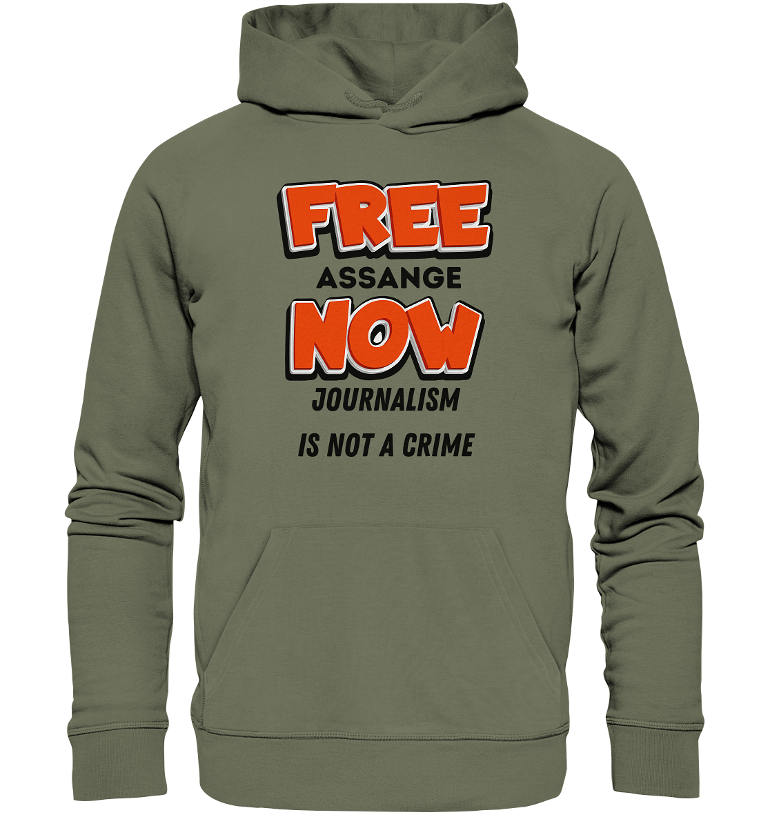 FREE ASSANGE NOW - JOURNALISM IS NOT A CRIME - Premium Unisex Hoodie