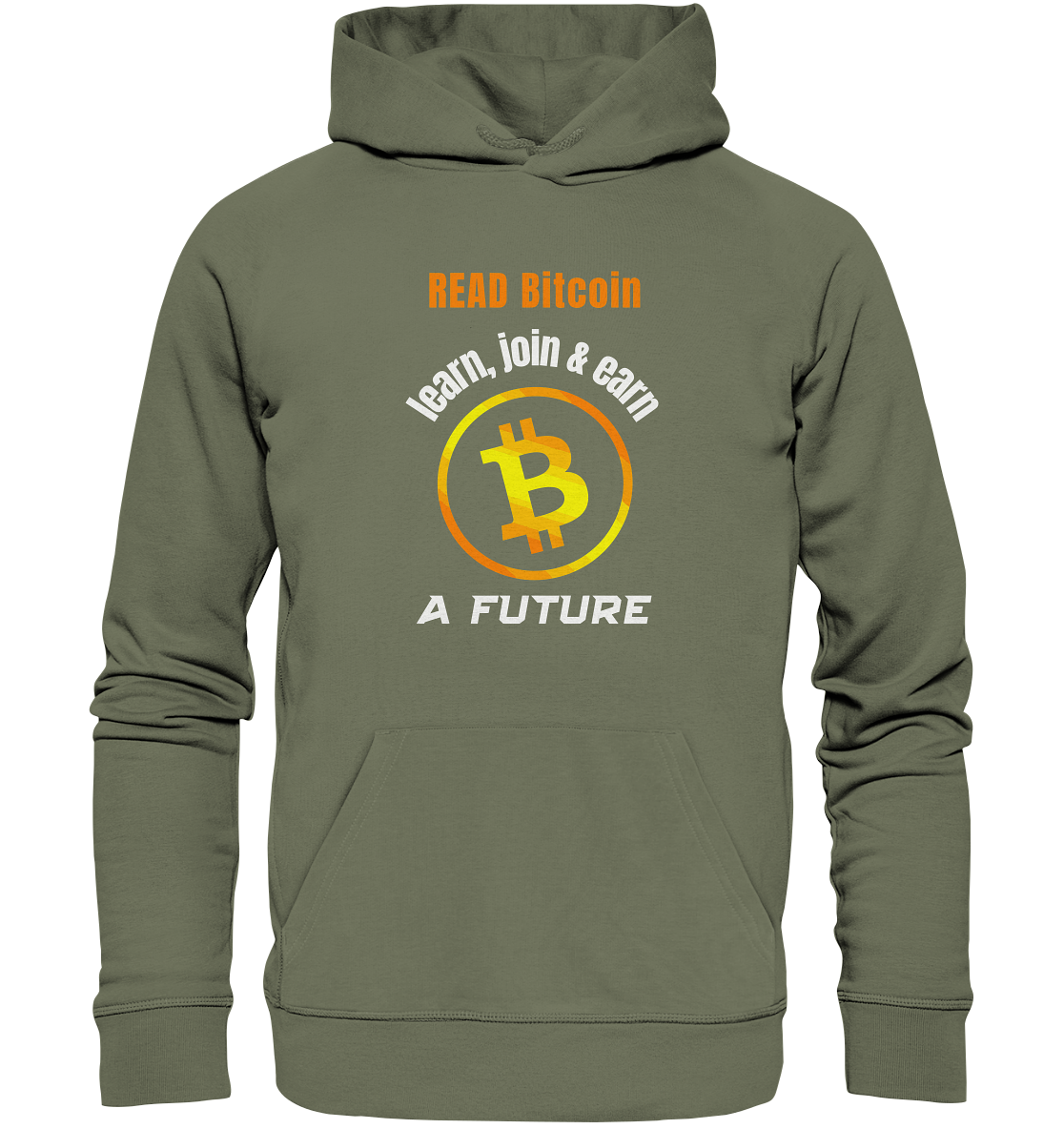 READ BITCOIN, learn & earn A FUTURE - Premium Unisex Hoodie