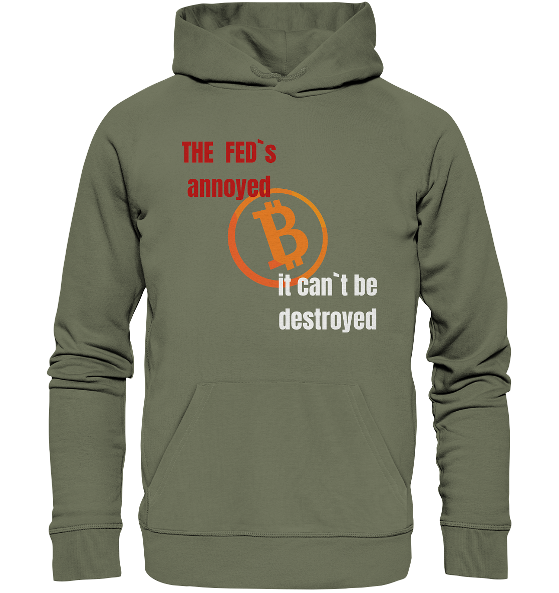 The FEDs annoyed... (gerade, versetzt) - Premium Unisex Hoodie