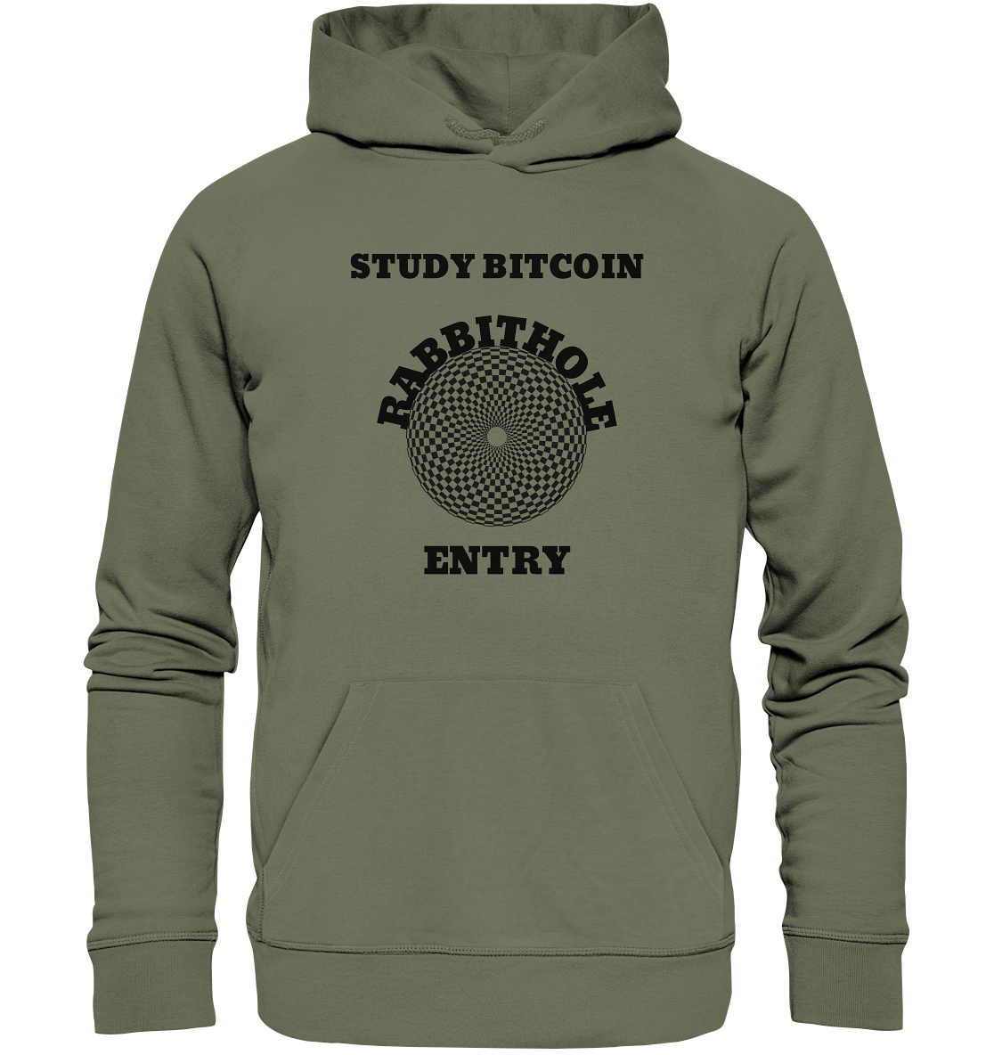 STUDY BITCOIN - RABBITHOLE ENTRY - Premium Unisex Hoodie