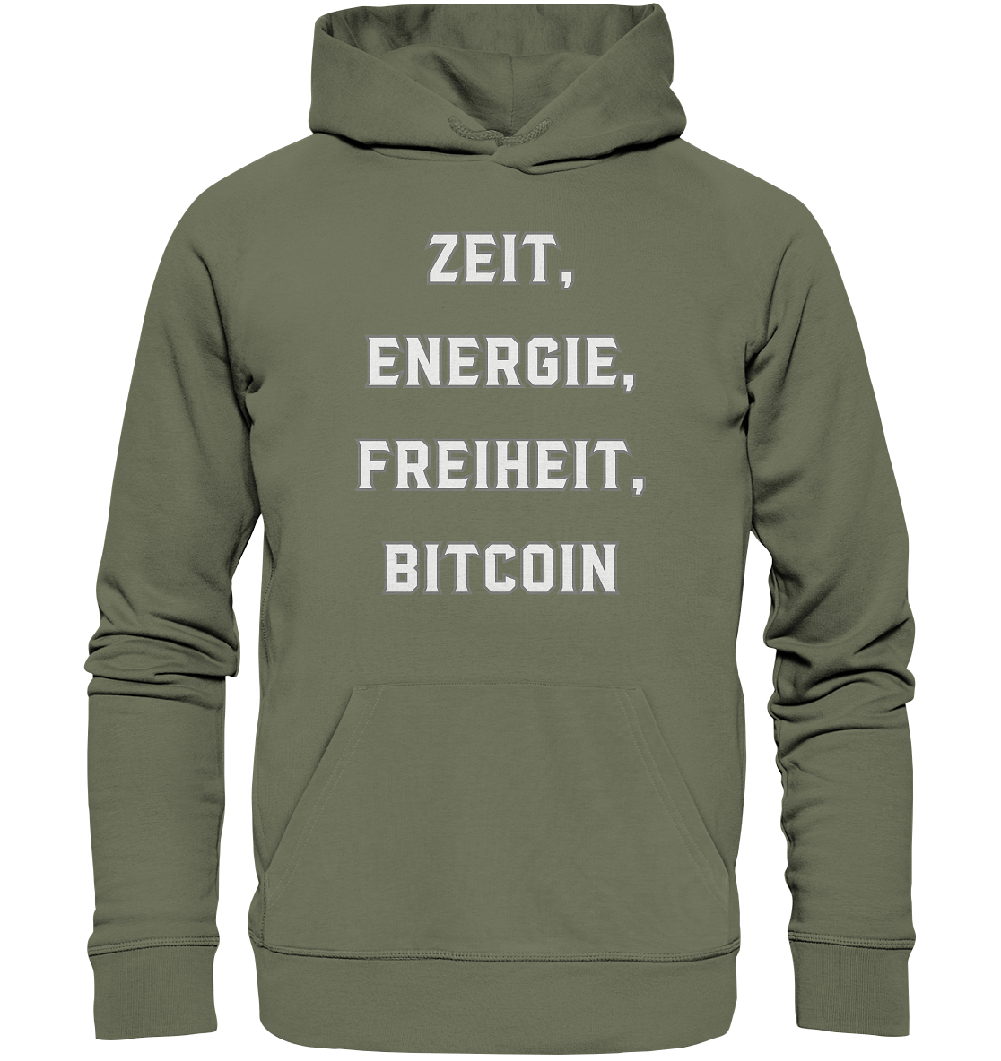 ZEIT, ENERGIE, FREIHEIT, BITCOIN - Premium Unisex Hoodie