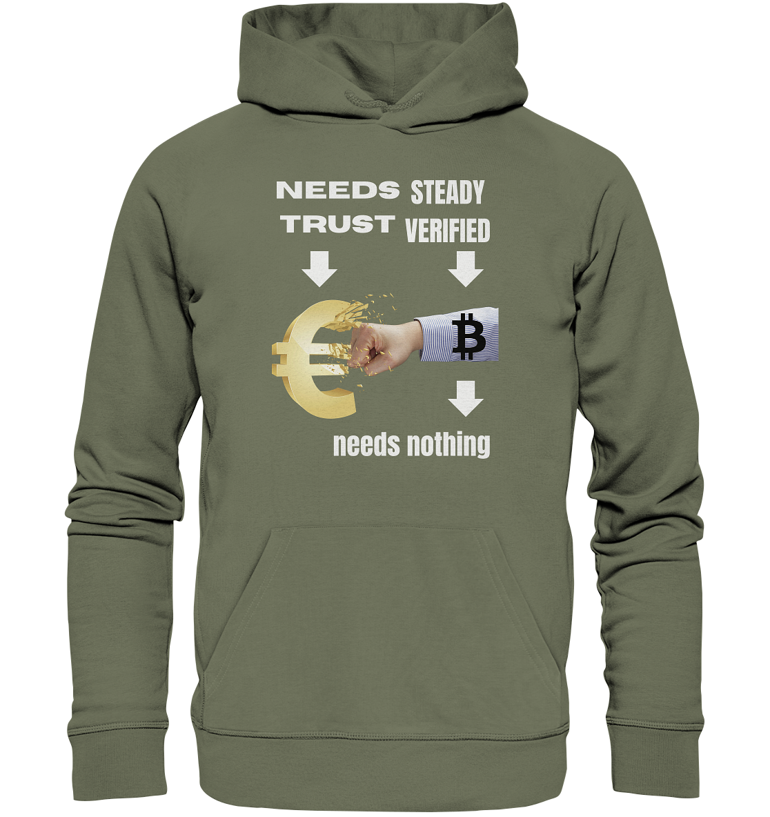 Needs TRUST / Needs NOTHING - Premium Unisex Hoodie