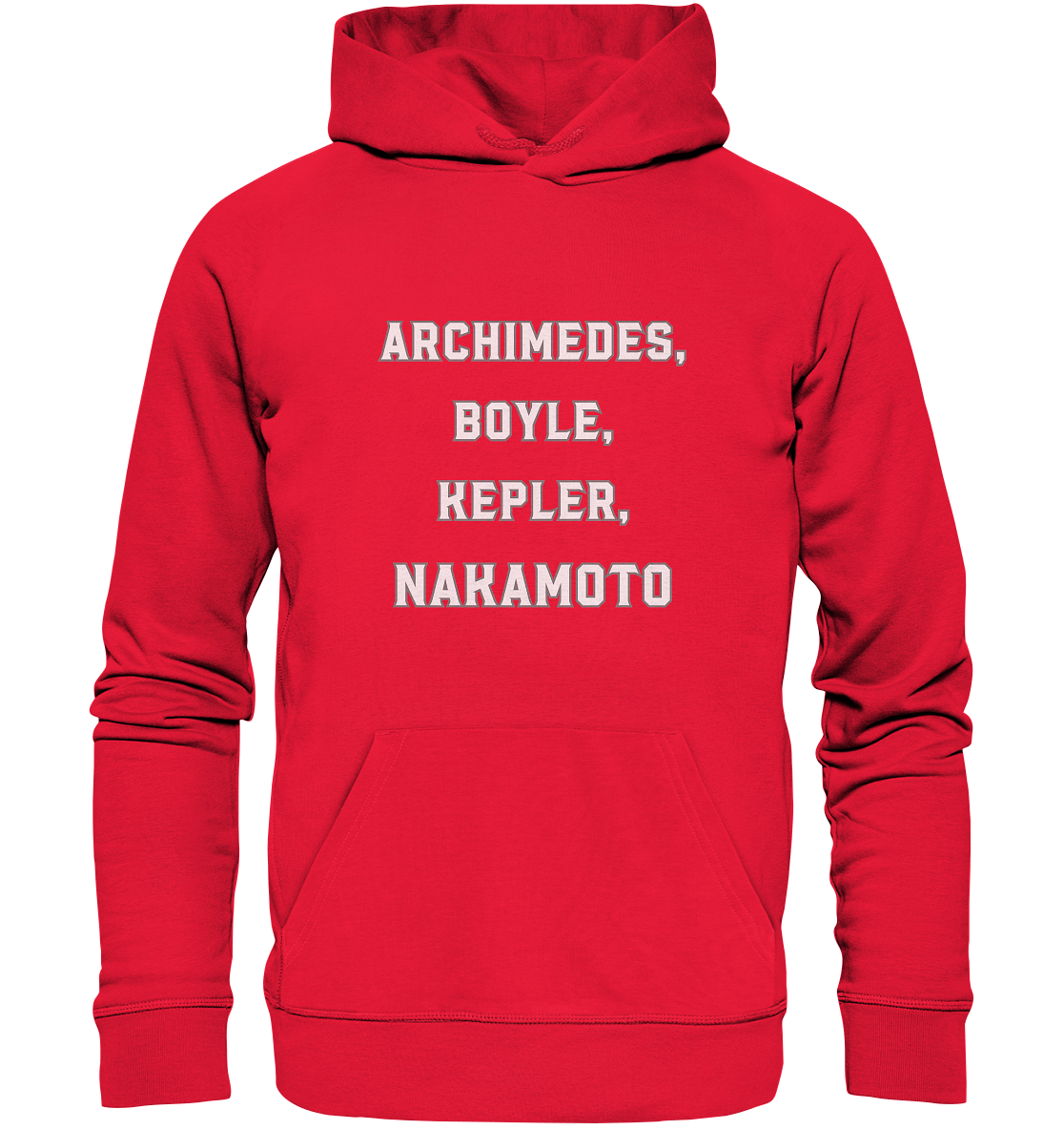 ARCHIMEDES, BOYLE, KEPLER, NAKAMOTO - Premium Unisex Hoodie