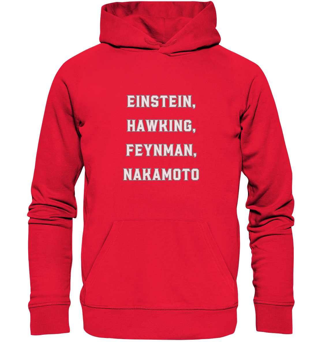 EINSTEIN, HAWKING, FEYNMAN, NAKAMOTO - Premium Unisex Hoodie