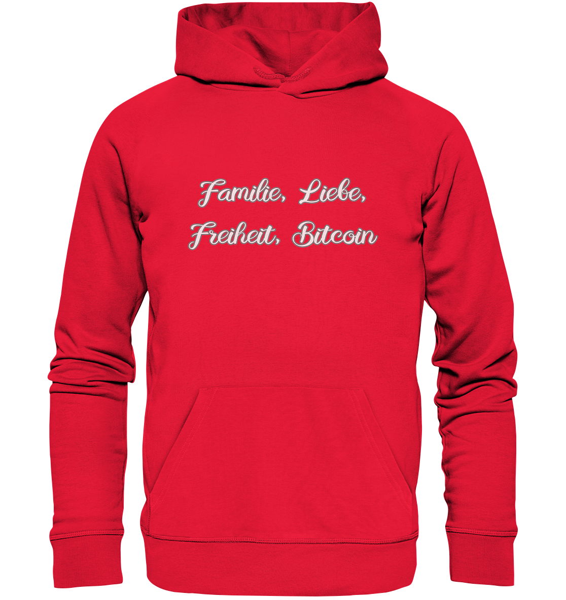 Familie, Liebe, Freiheit, Bitcoin - Premium Unisex Hoodie