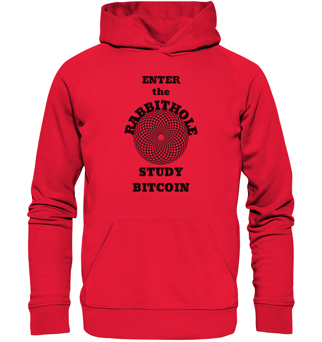 ENTER the RABBITHOLE - STUDY BITCOIN - Premium Unisex Hoodie