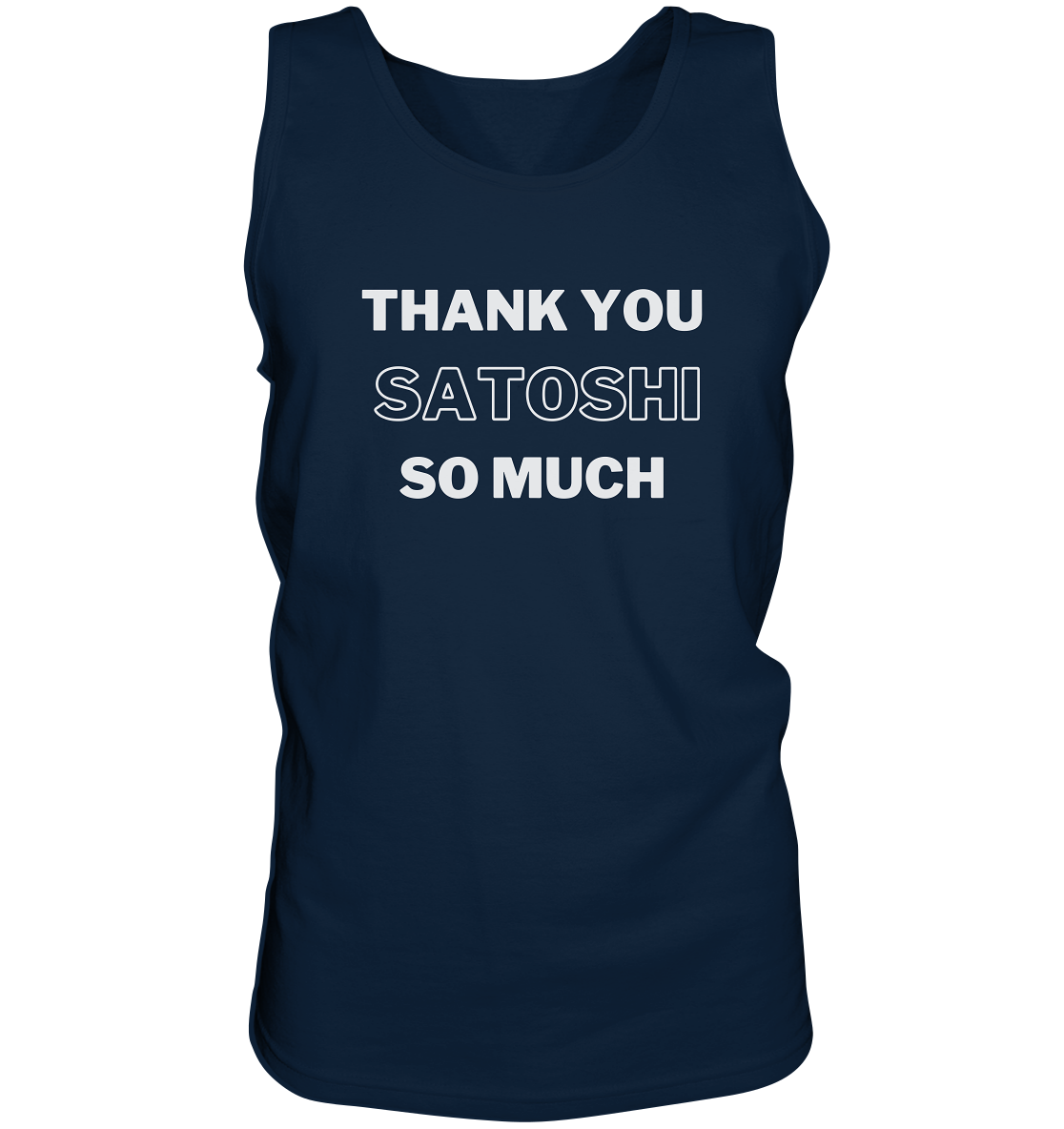 THANK YOU SO MUCH SATOSHI (Version pure white) - Tank-Top