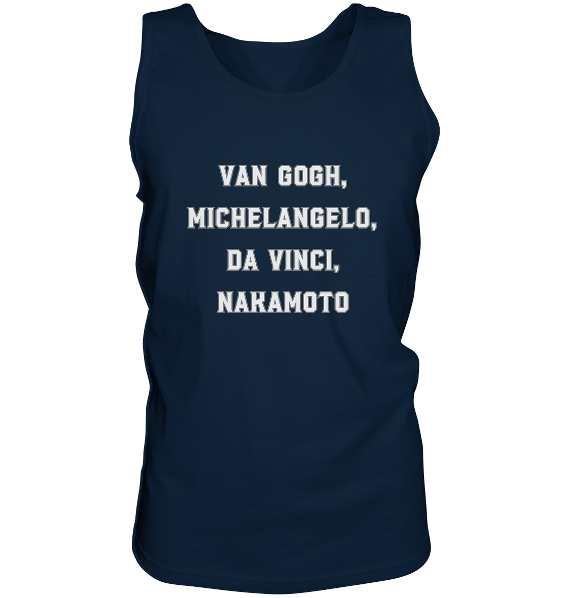 van Gogh, Michelangelo, da Vinci, Nakamoto - Tank-Top