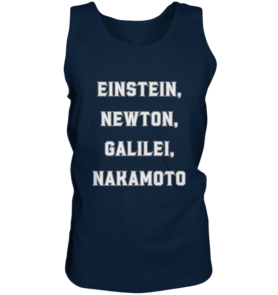 EINSTEIN, NEWTON, GALILEI, NAKAMOTO - Tank-Top