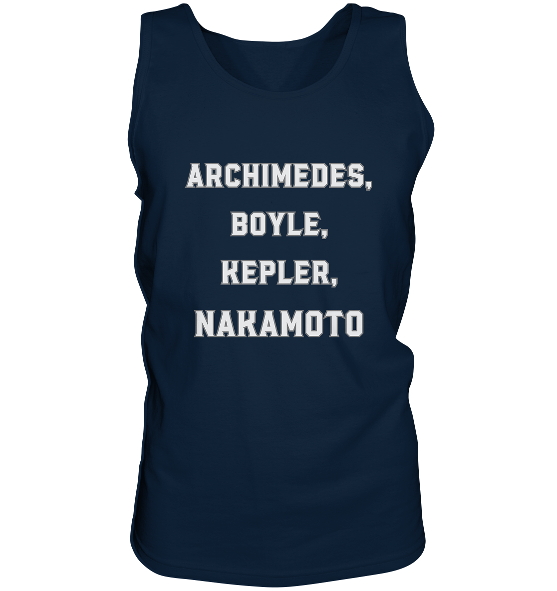 ARCHIMEDES, BOYLE, KEPLER, NAKAMOTO - Tank-Top