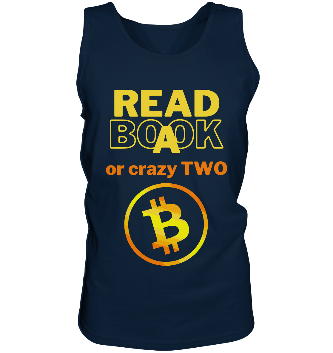 READ A BOOK or CRAZY TWO - (Variante crazy in orange) - Tank-Top