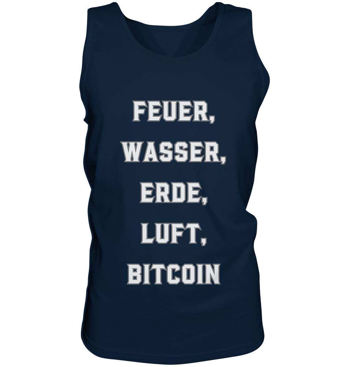 FEUER, WASSER, ERDE, LUFT, BITCOIN - Tank-Top