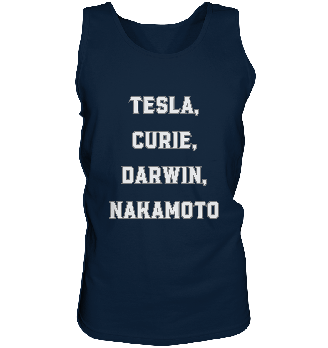 TESLA, CURIE, DARWIN, NAKAMOTO  - Tank-Top