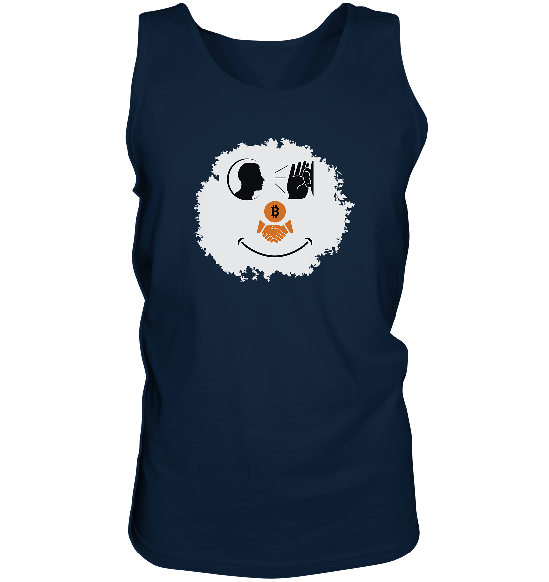 BITCOIN listen to handshake SMILEY - Tank-Top