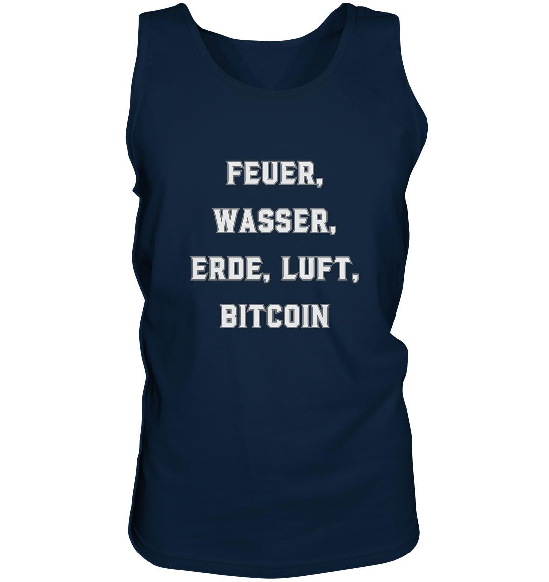 FEUER, WASSER, ERDE, LUFT, BITCOIN - Tank-Top