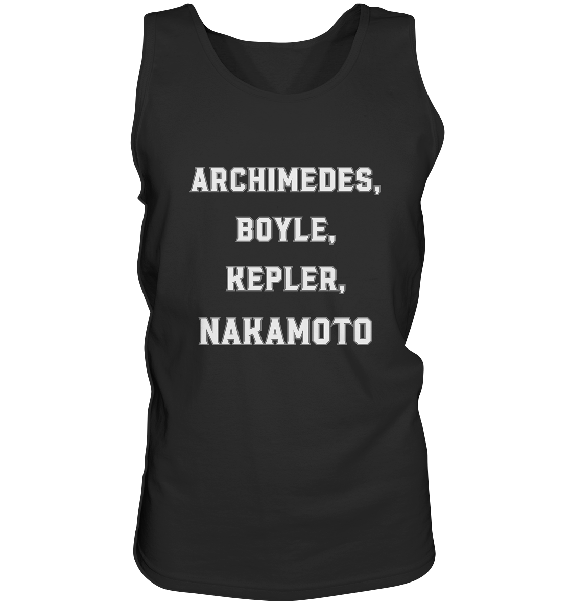 ARCHIMEDES, BOYLE, KEPLER, NAKAMOTO - Tank-Top