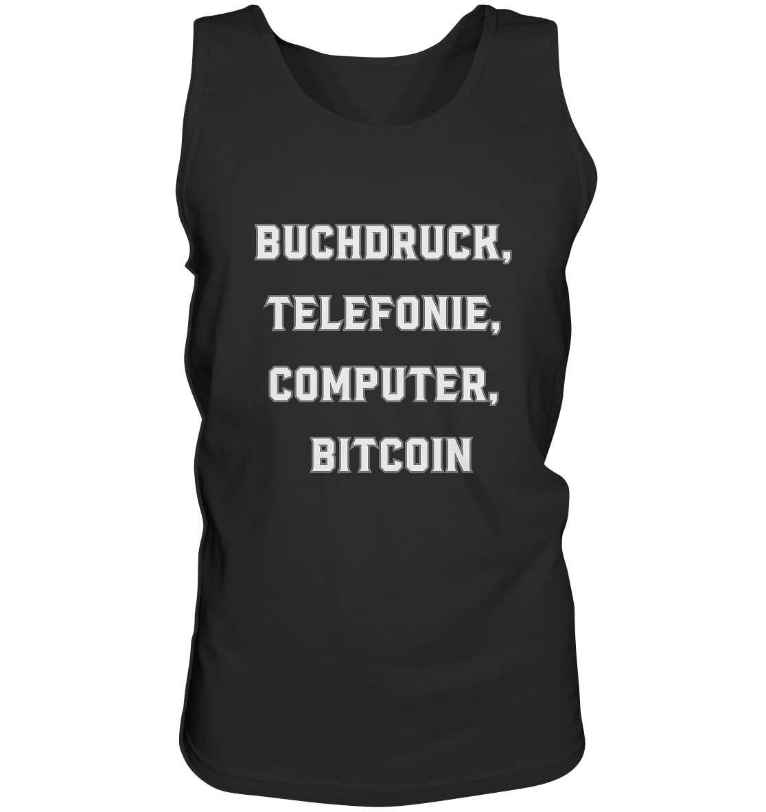 Buchdruck, Telefonie, Computer, Bitcoin  - Tank-Top