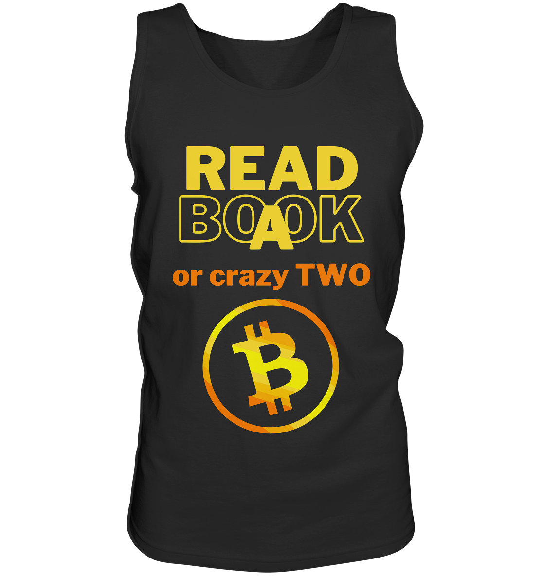 READ A BOOK or CRAZY TWO - (Variante crazy in orange) - Tank-Top