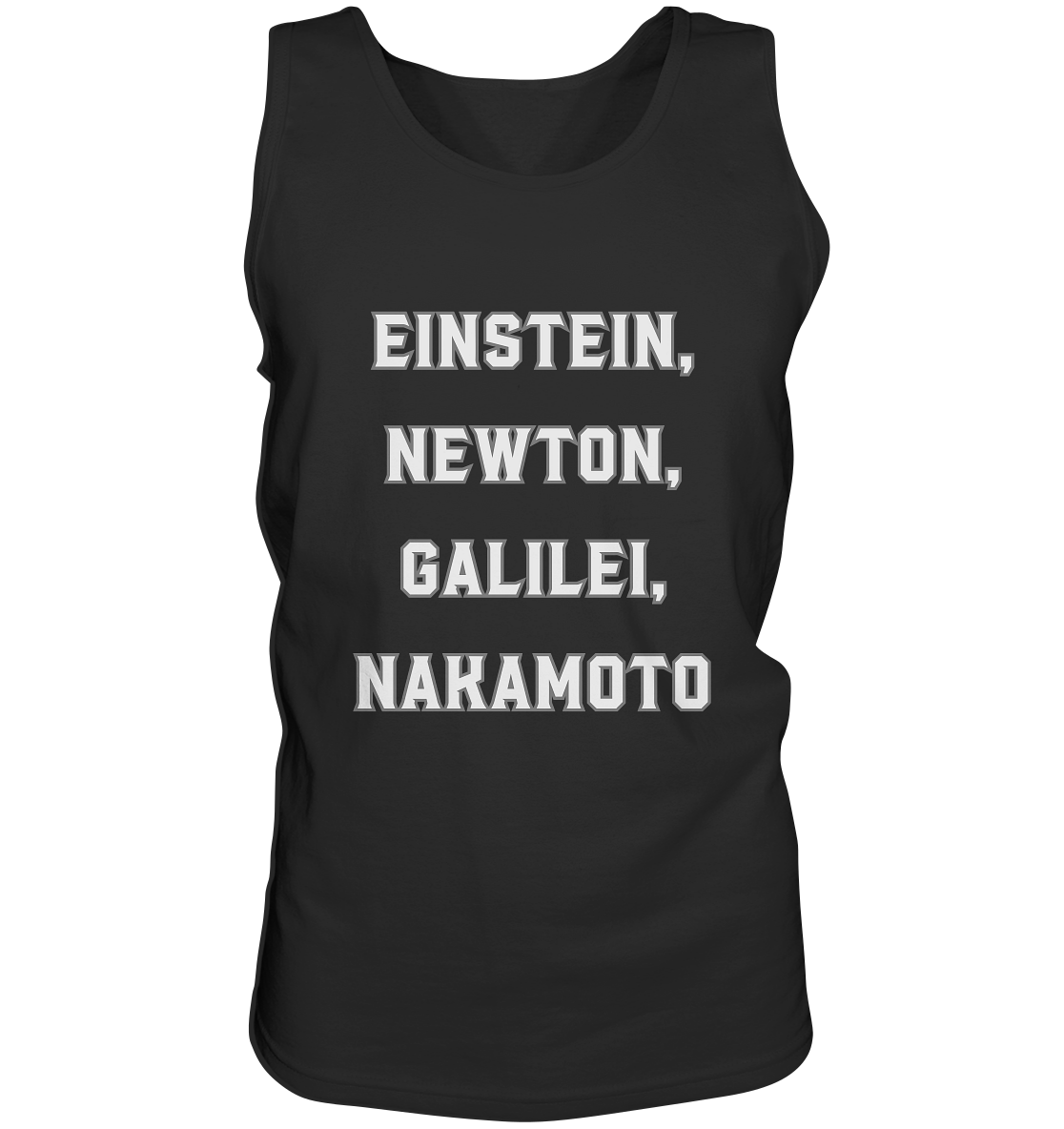 EINSTEIN, NEWTON, GALILEI, NAKAMOTO - Tank-Top