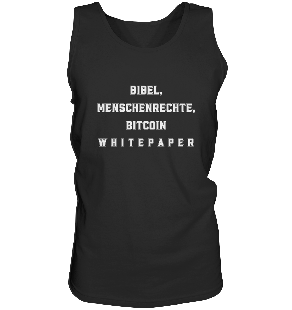 BIBEL, MENSCHENRECHTE, BITCOIN W H I T E P A P E R  - Tank-Top