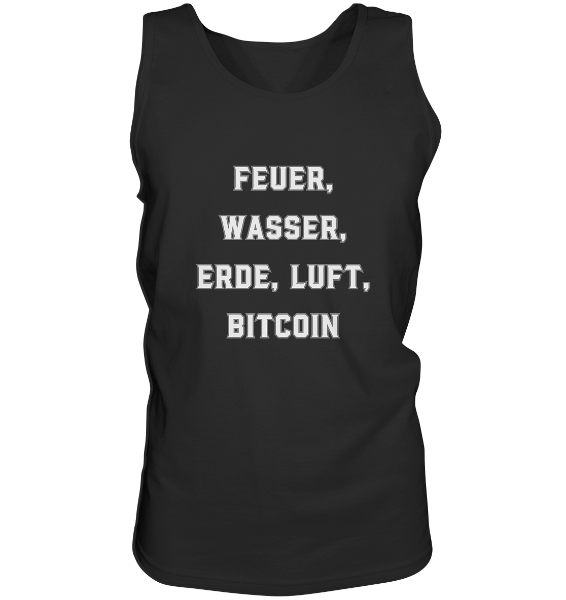 FEUER, WASSER, ERDE, LUFT, BITCOIN - Tank-Top