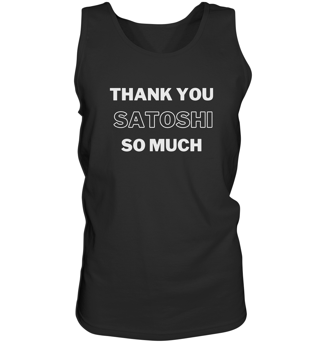 THANK YOU SO MUCH SATOSHI (Version pure white) - Tank-Top