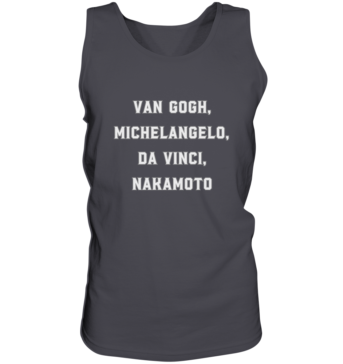 van Gogh, Michelangelo, da Vinci, Nakamoto - Tank-Top