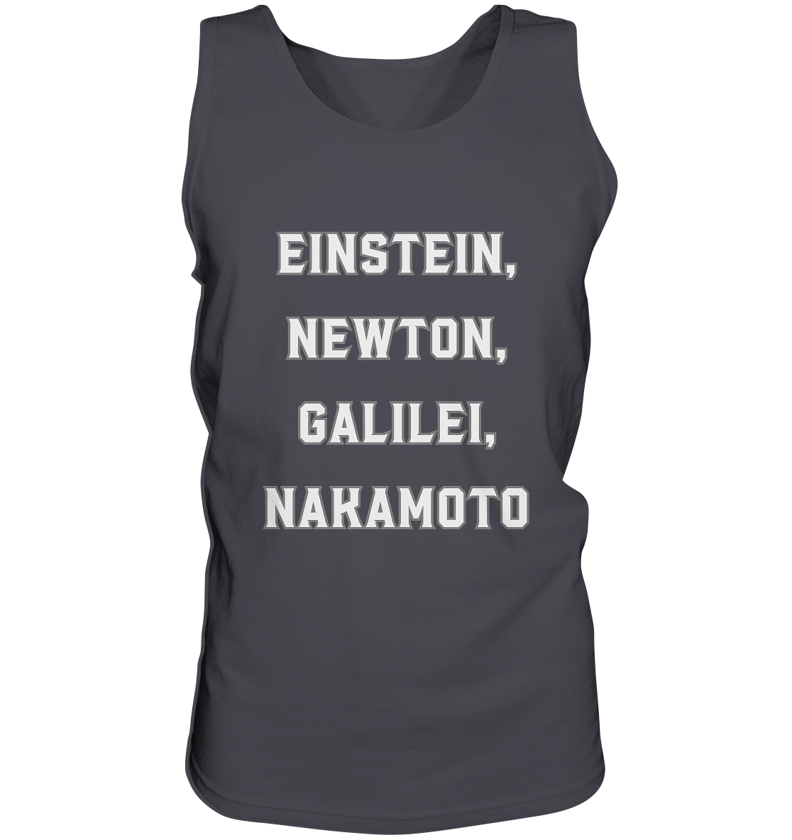 EINSTEIN, NEWTON, GALILEI, NAKAMOTO - Tank-Top