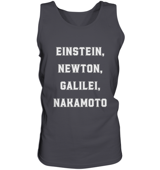 EINSTEIN, NEWTON, GALILEI, NAKAMOTO - Tank-Top