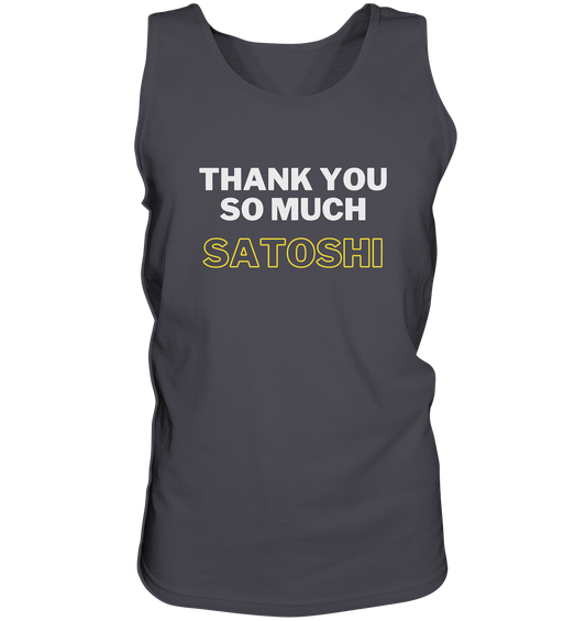 THANK YOU SO MUCH SATOSHI (weiss / gelb)  - Tank-Top