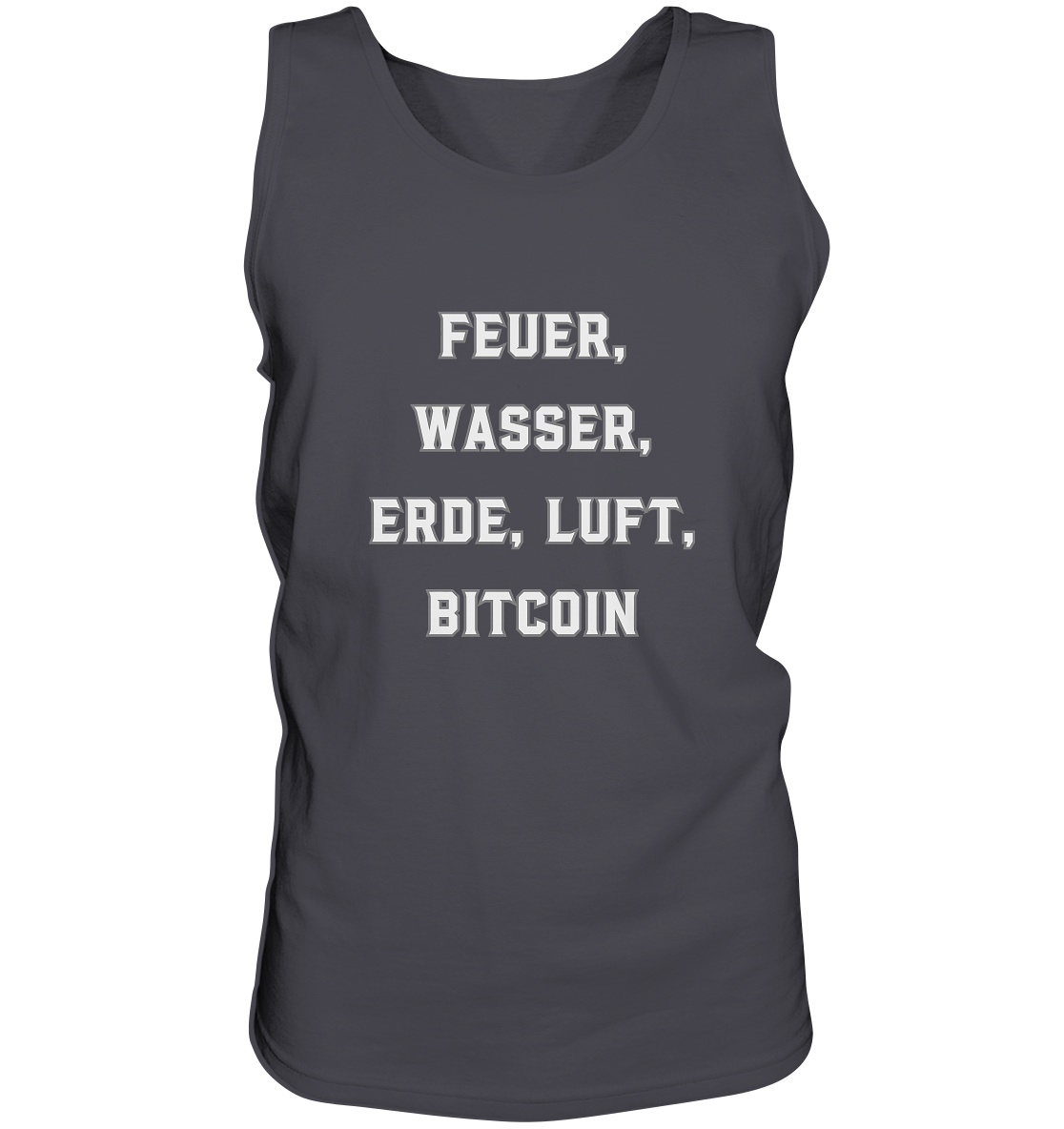 FEUER, WASSER, ERDE, LUFT, BITCOIN - Tank-Top