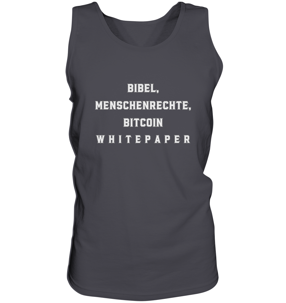 BIBEL, MENSCHENRECHTE, BITCOIN W H I T E P A P E R  - Tank-Top