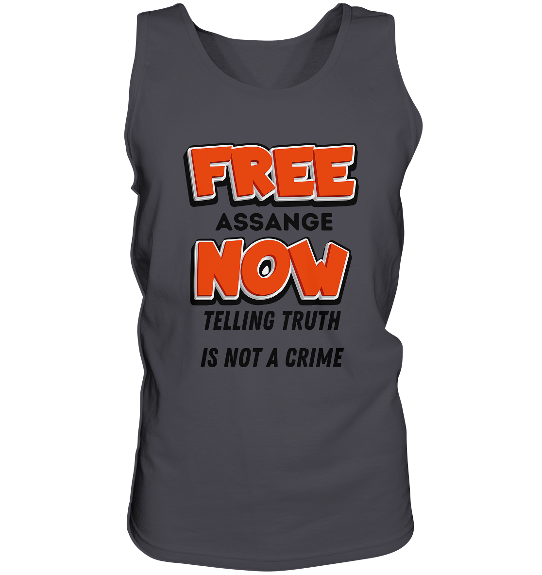 FREE ASSANGE NOW - TELLING TRUTH IS NOT A CRIME - Tank-Top