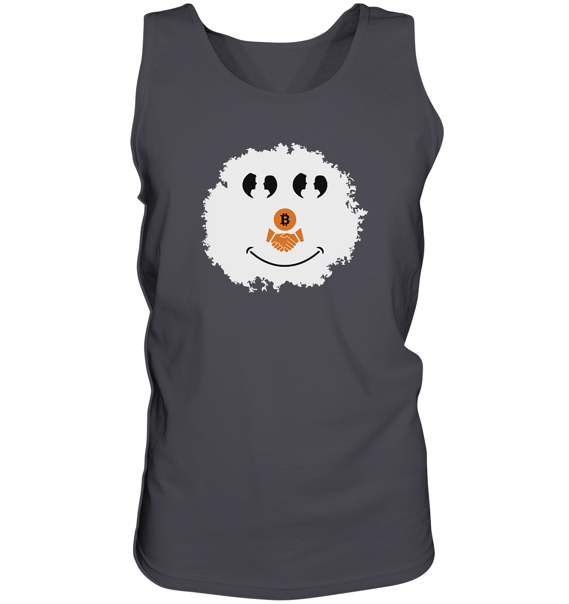 BITCOIN Augen Gespräch handshake SMILEY - Tank-Top