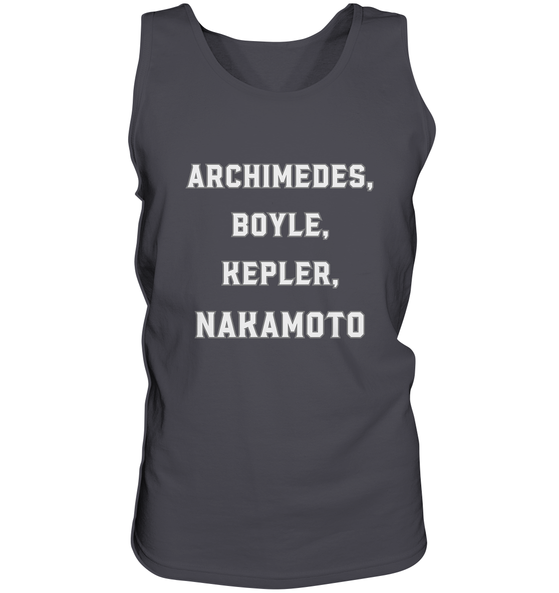 ARCHIMEDES, BOYLE, KEPLER, NAKAMOTO - Tank-Top