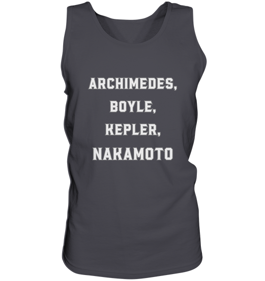 ARCHIMEDES, BOYLE, KEPLER, NAKAMOTO - Tank-Top