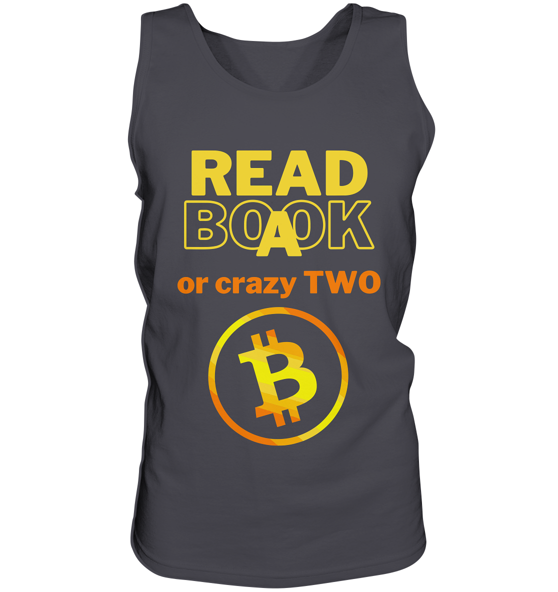 READ A BOOK or CRAZY TWO - (Variante crazy in orange) - Tank-Top