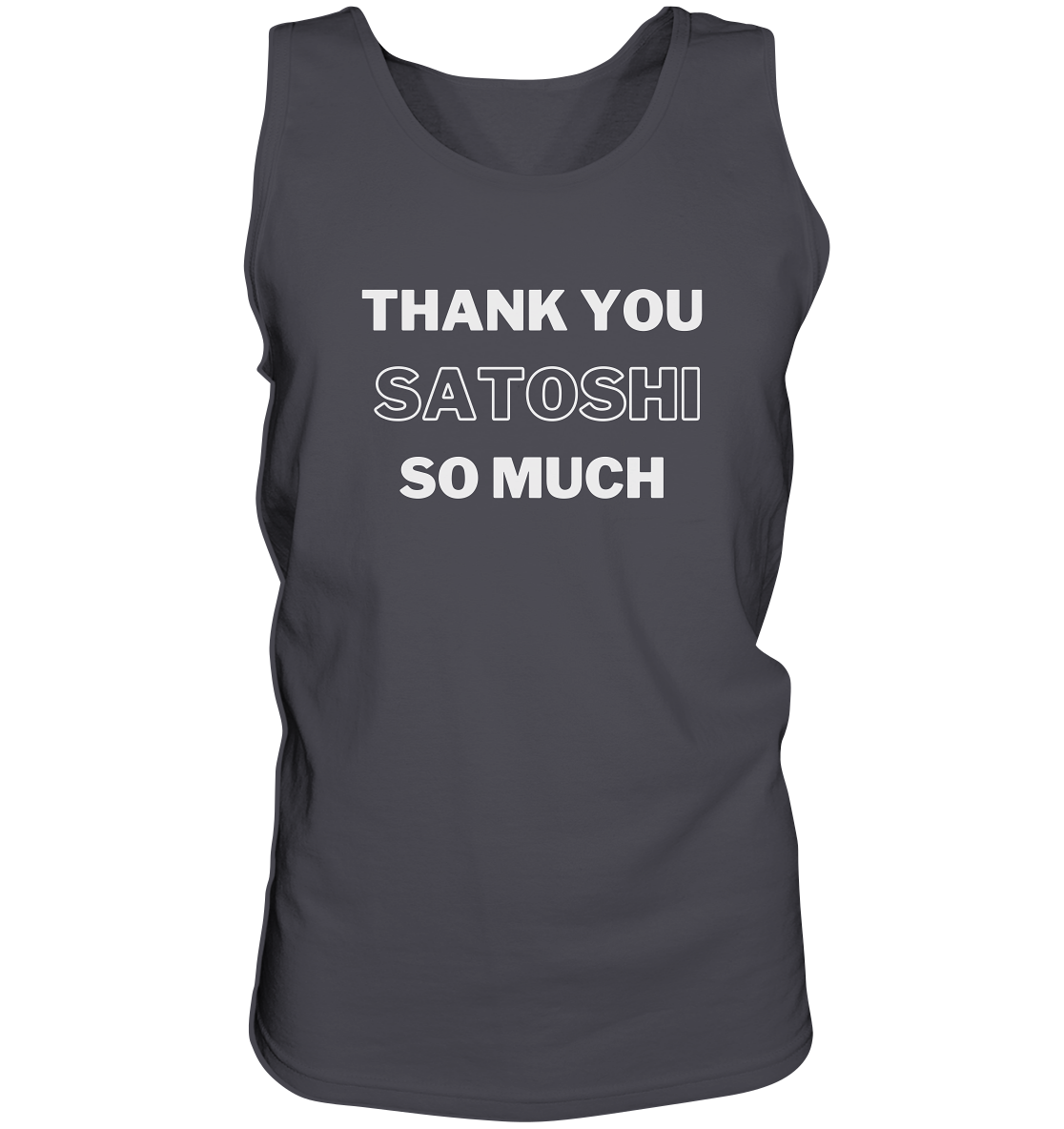 THANK YOU SO MUCH SATOSHI (Version pure white) - Tank-Top