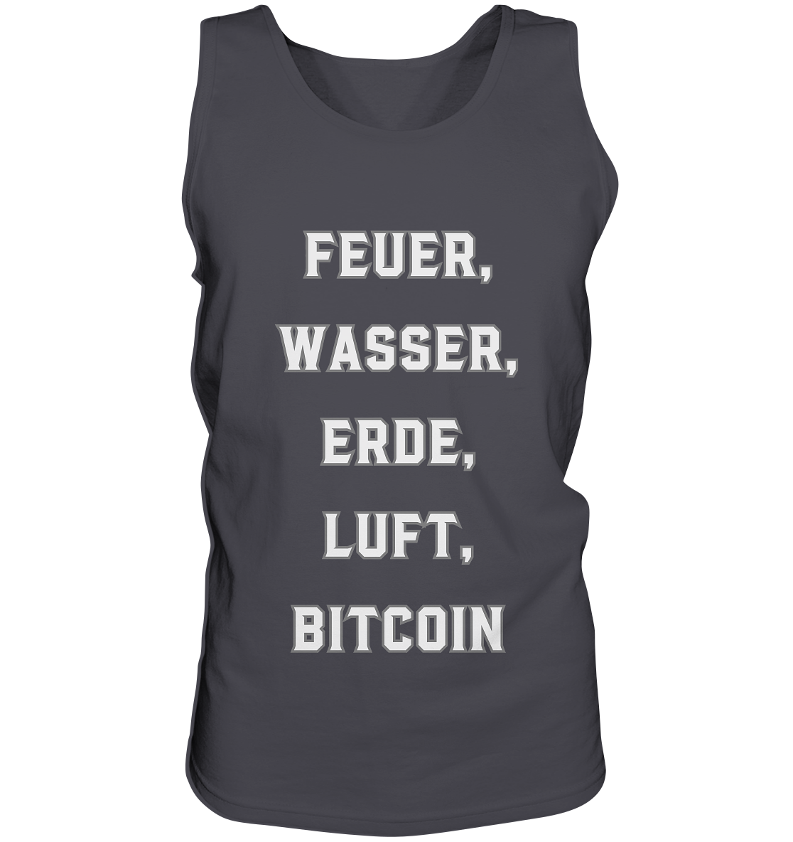 FEUER, WASSER, ERDE, LUFT, BITCOIN - Tank-Top