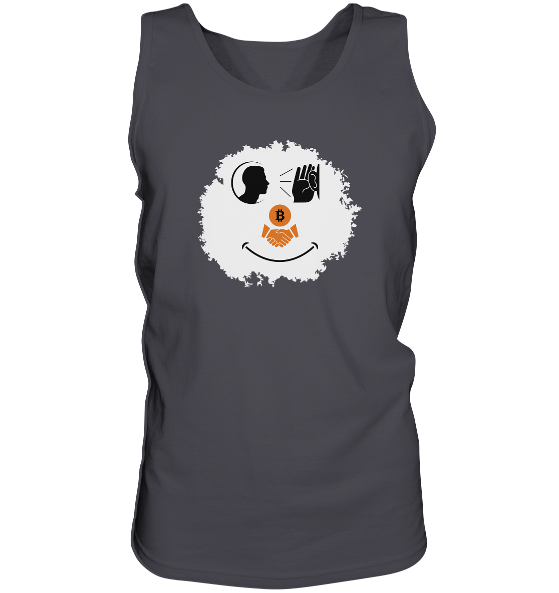 BITCOIN listen to handshake SMILEY - Tank-Top