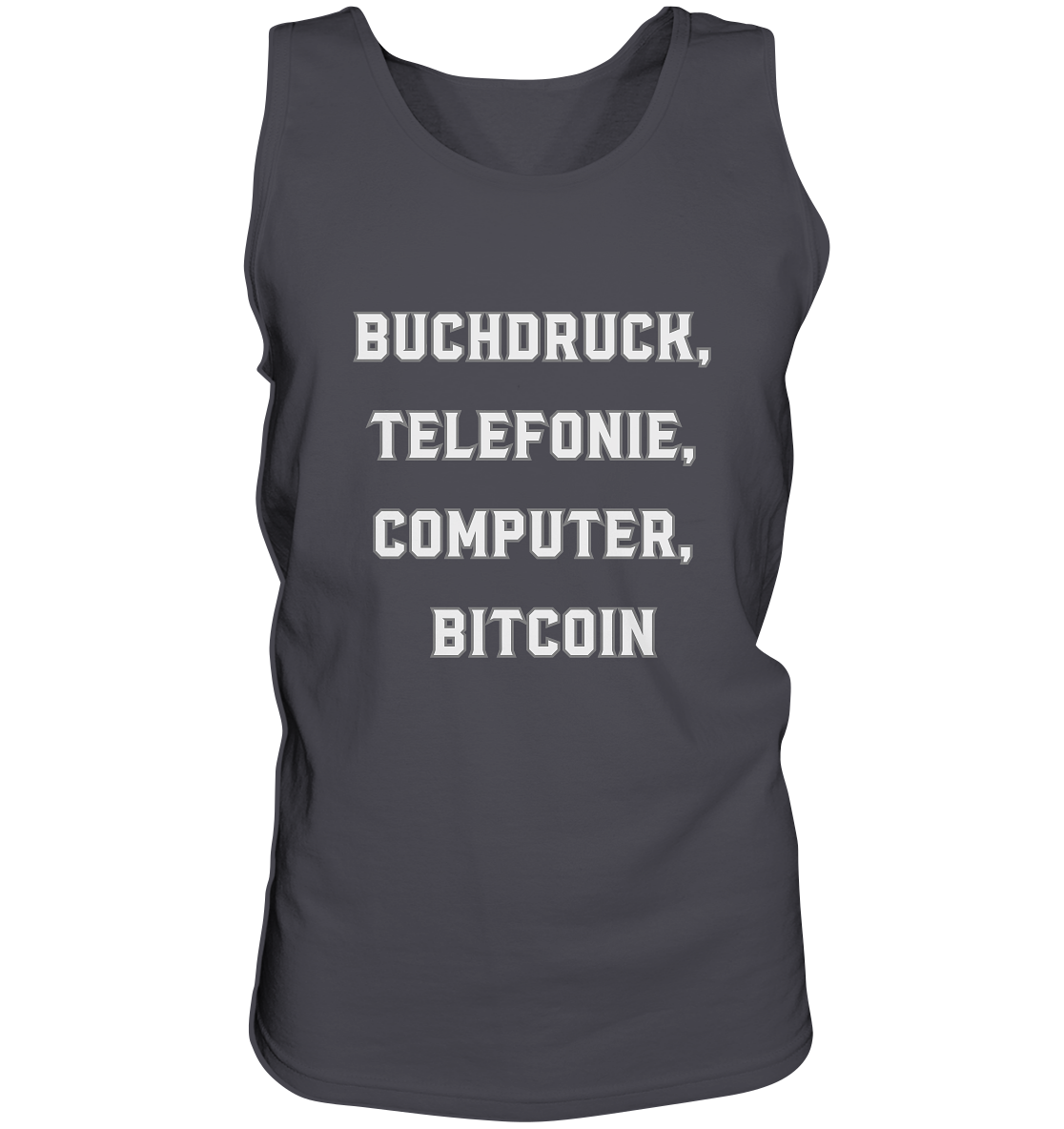 Buchdruck, Telefonie, Computer, Bitcoin  - Tank-Top