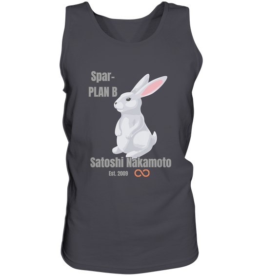 Spar-PLAN B SATOSHI NAKAMOTO Est. 2009 (unendlich) - Tank-Top