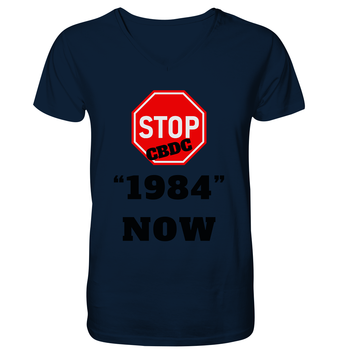 STOP CBDC "1984" NOW - V-Neck Shirt