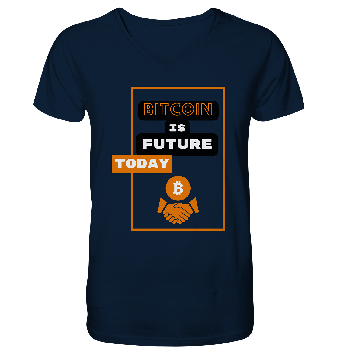 BITCOIN IS FUTURE TODAY - V-Neck Shirt