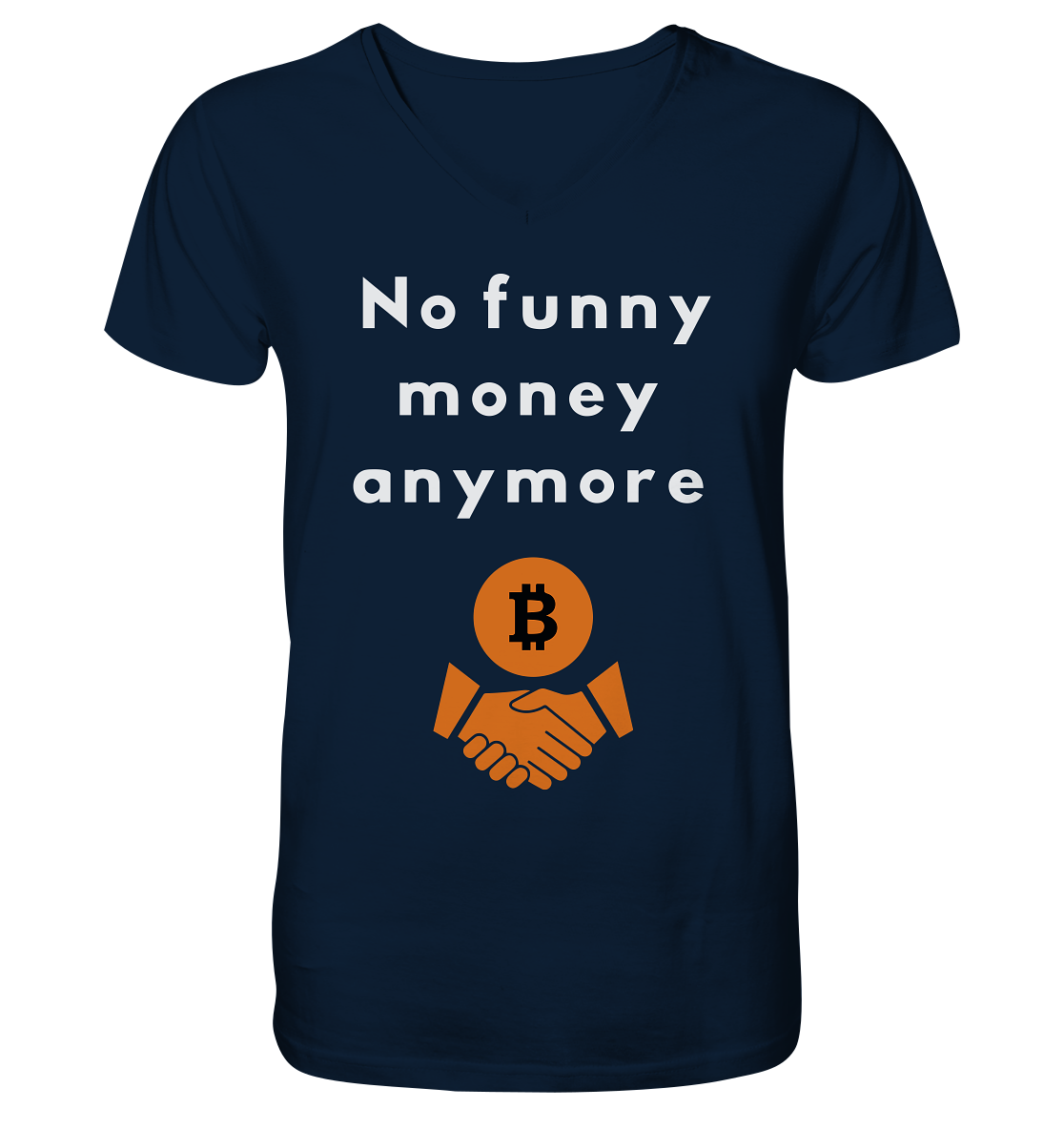 No funny money anymore - V-Neck Shirt