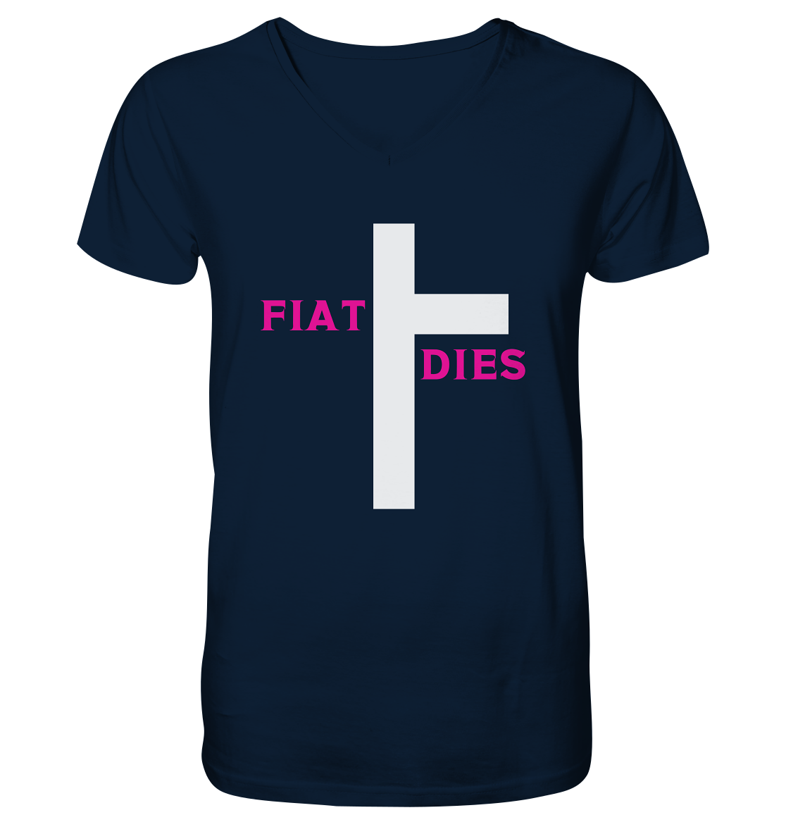 FIAT DIES  - V-Neck Shirt