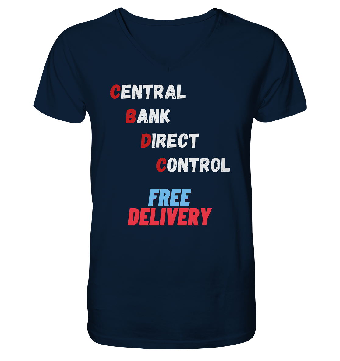 CENTRAL BANK DIRECT CONTROL - FREE DELIVERY - V-Neck Shirt